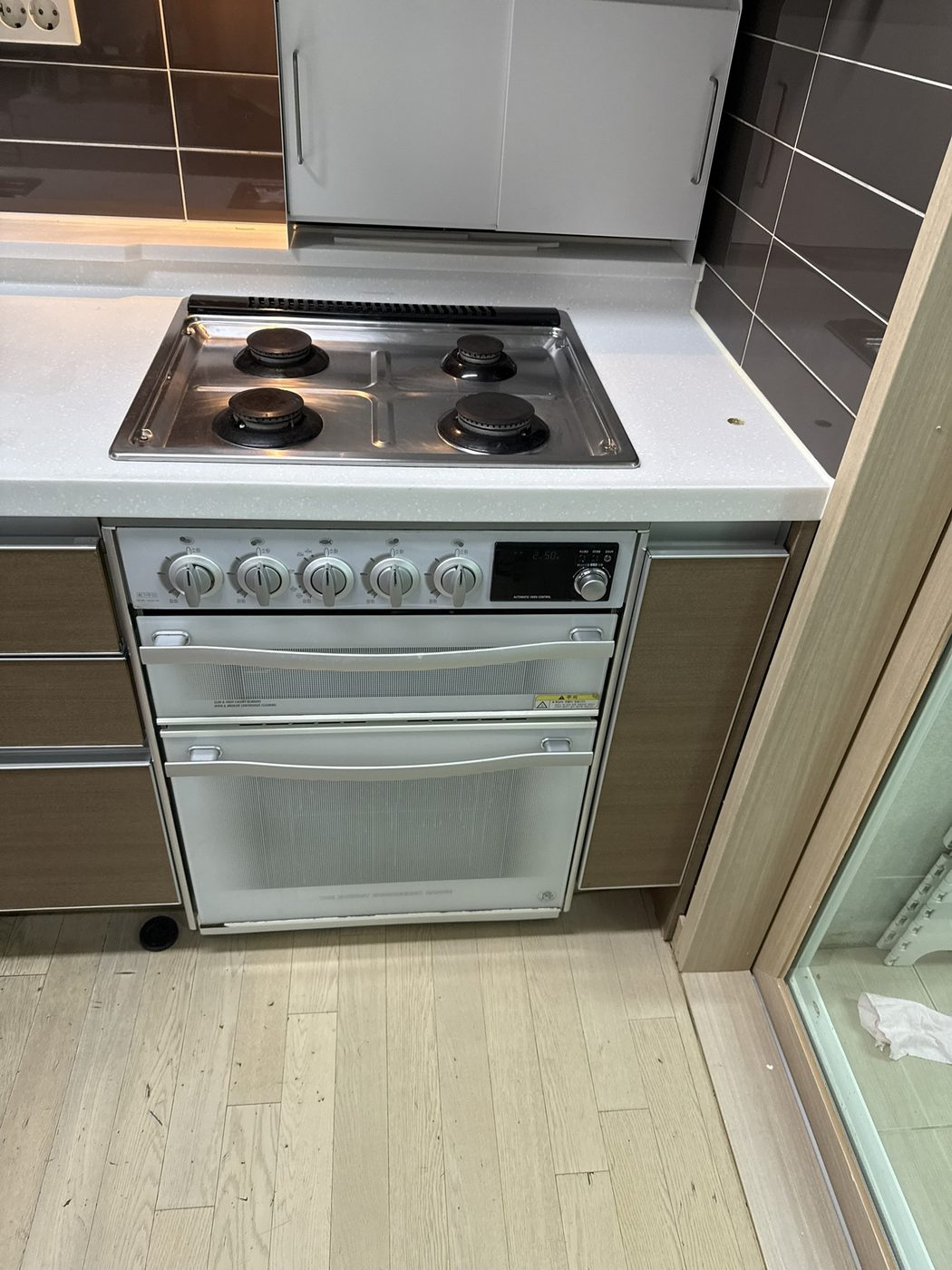 서울 잠실 아파트 SK매직 빌트인 가스오븐레인지 철거 전